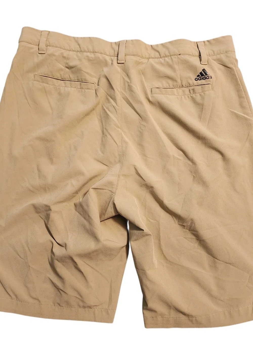 adidas Beige/Tan Performance Golf Shorts